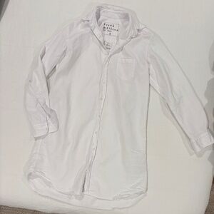 Frank and Eileen Mary shirt dress, white, XS, NWOT